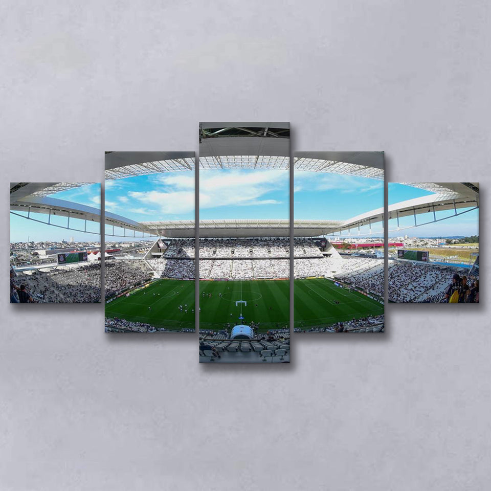 Arena Corinthians, Stadium Canvas, Sport Art, Large Canvas, Multi Panels, Canvas Prints Wall Art Decor