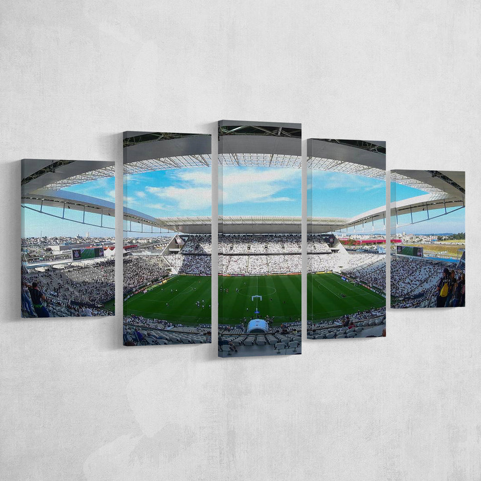 Arena Corinthians, Stadium Canvas, Sport Art, Large Canvas, Multi Panels, Canvas Prints Wall Art Decor
