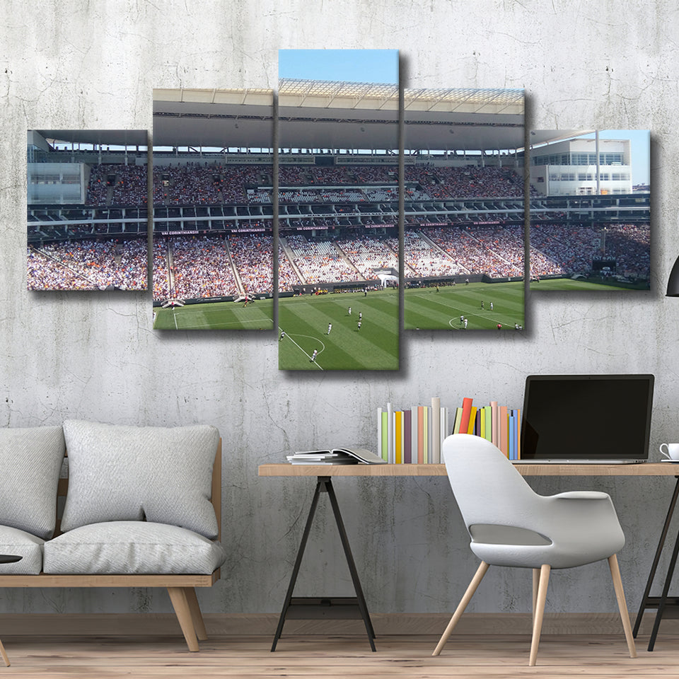 Arena Corinthians Stadium, Stadium Canvas, Sport Art, Large Canvas, Multi Panels, Canvas Prints Wall Art Decor