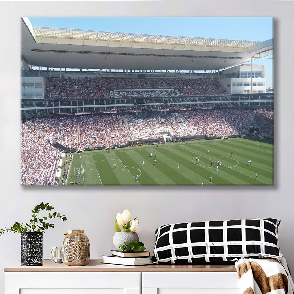 Arena Corinthians Stadium, Stadium Canvas, Sport Art, Gift for him, Fan Gift, Canvas Prints Wall Art Decor