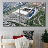 Arena De Sao Paulo, Stadium Canvas, Sport Art, Gift for him, Multi Panels B, Canvas Prints Wall Art Decor
