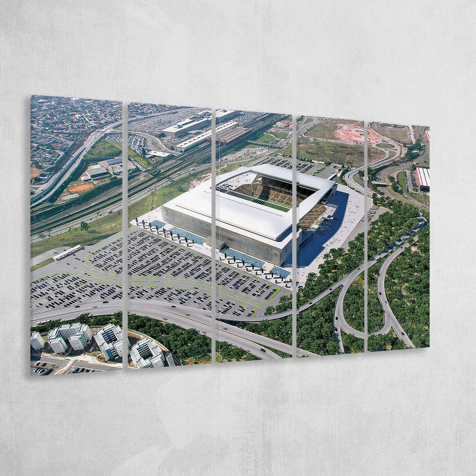 Arena De Sao Paulo, Stadium Canvas, Sport Art, Gift for him, Multi Panels B, Canvas Prints Wall Art Decor