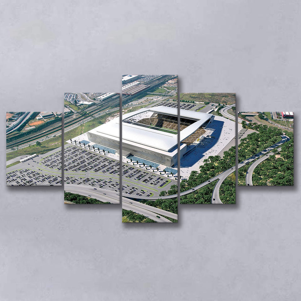 Arena De Sao Paulo, Stadium Canvas, Sport Art, Large Canvas, Multi Panels, Canvas Prints Wall Art Decor