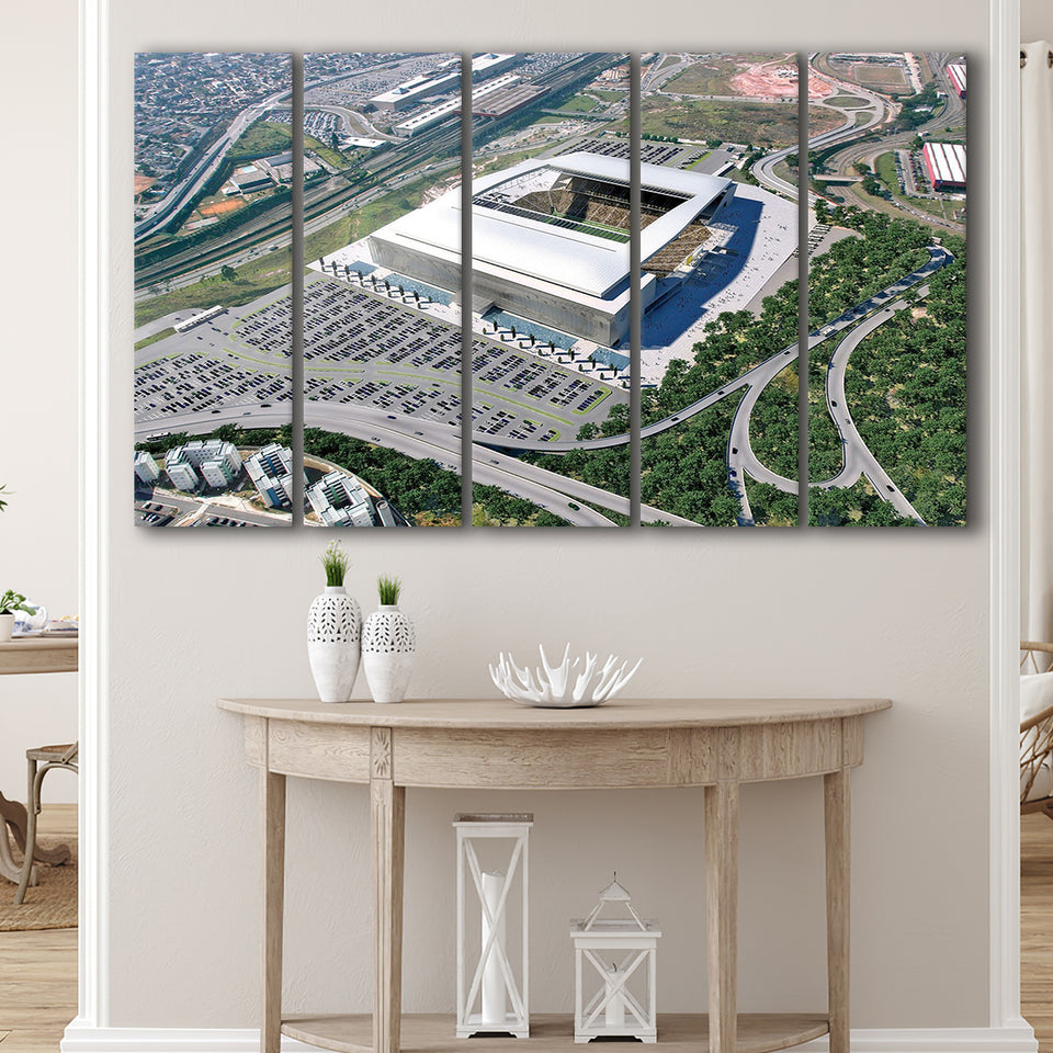 Arena De Sao Paulo, Stadium Canvas, Sport Art, Gift for him, Multi Panels B, Canvas Prints Wall Art Decor