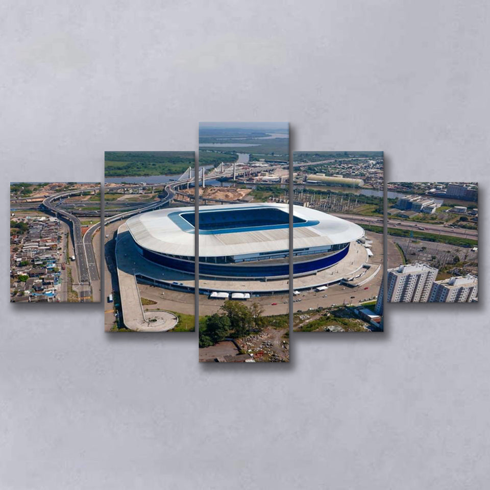 Arena Do Gremio Aerial View, Stadium Canvas, Sport Art, Large Canvas, Multi Panels, Canvas Prints Wall Art Decor