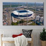 Arena Do Gremio Aerial View, Stadium Canvas, Sport Art, Gift for him, Multi Panels B, Canvas Prints Wall Art Decor