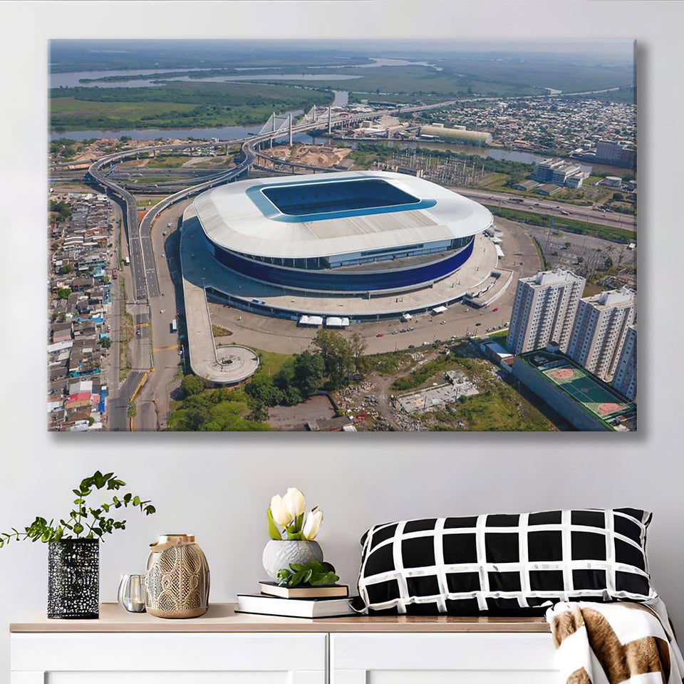 Arena Do Gremio Aerial View, Stadium Canvas, Sport Art, Gift for him, Fan Gift, Canvas Prints Wall Art Decor