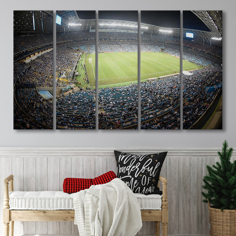 Arena Do Gremio Bleachers View, Stadium Canvas, Sport Art, Gift for him, Multi Panels B, Canvas Prints Wall Art Decor