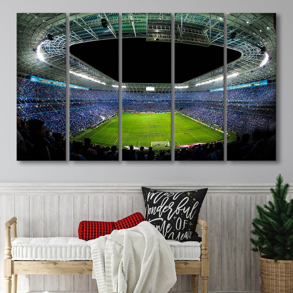 Arena Do Gremio, Stadium Canvas, Sport Art, Gift for him, Multi Panels B, Canvas Prints Wall Art Decor