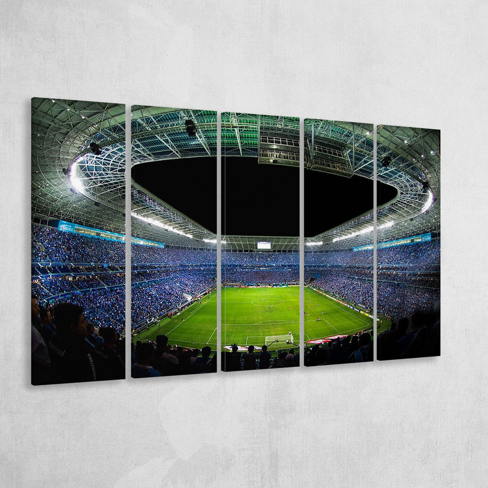 Arena Do Gremio, Stadium Canvas, Sport Art, Gift for him, Multi Panels B, Canvas Prints Wall Art Decor