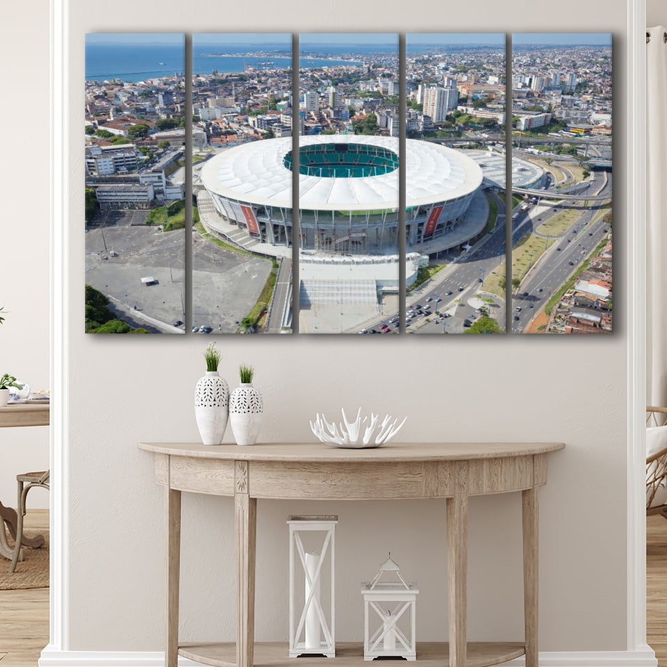 Arena Fonte Nova, Stadium Canvas, Sport Art, Gift for him, Multi Panels B, Canvas Prints Wall Art Decor