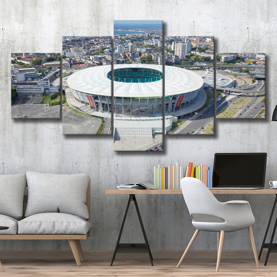 Arena Fonte Nova, Stadium Canvas, Sport Art, Large Canvas, Multi Panels, Canvas Prints Wall Art Decor