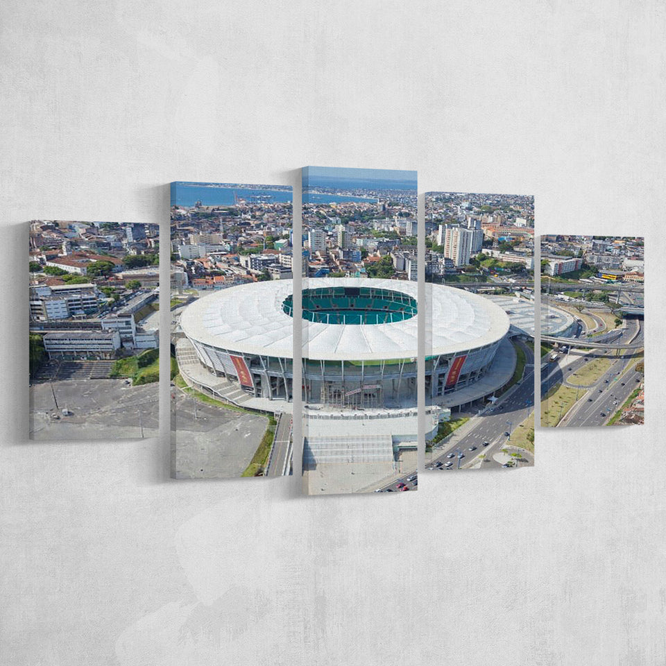 Arena Fonte Nova, Stadium Canvas, Sport Art, Large Canvas, Multi Panels, Canvas Prints Wall Art Decor