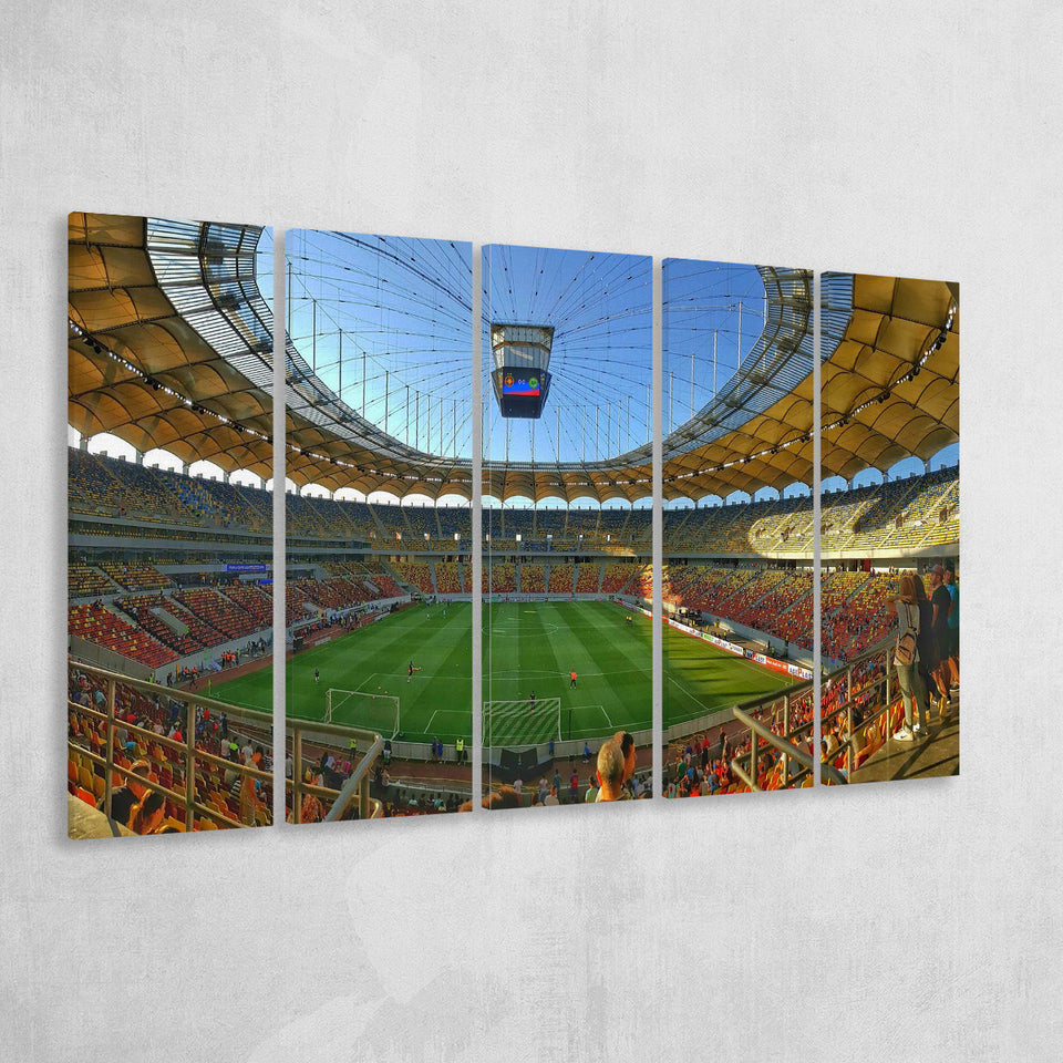 Arena Nationala Wall Art Steaua Bucuresti Stadium Canvas Prints,Multi Panels B,Sport Stadium Art Prints, Fan Gift