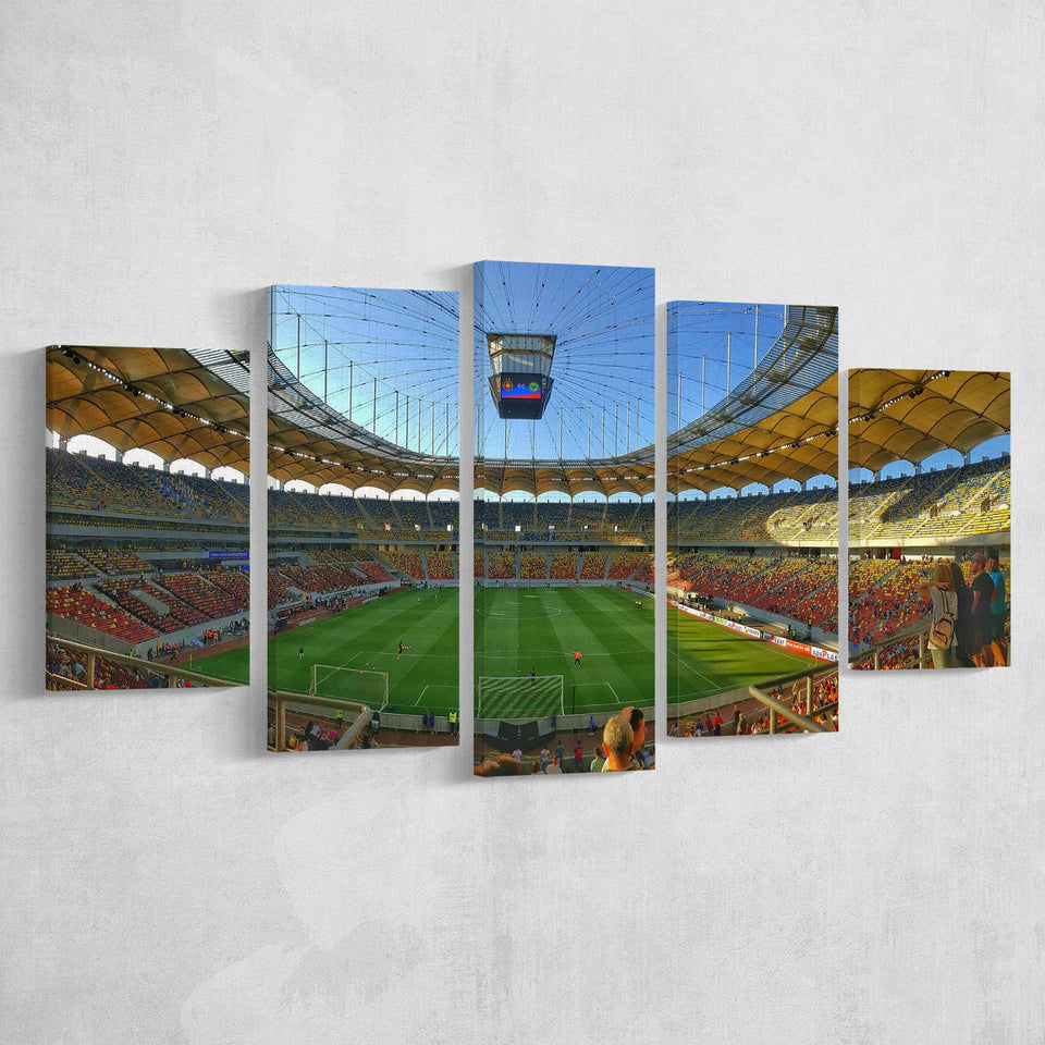 Arena Nationala Wall Art Steaua Bucuresti Stadium Canvas Prints,Multi Panels,Sport Stadium Art Prints, Fan Gift
