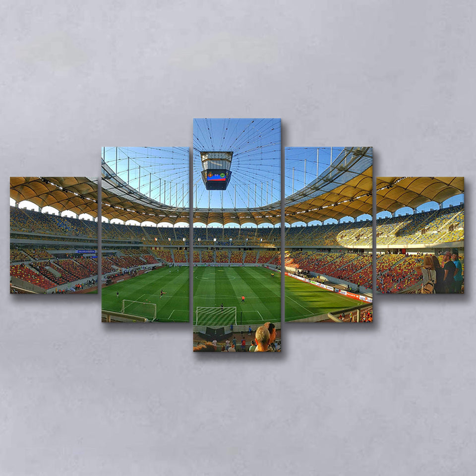 Arena Nationala Wall Art Steaua Bucuresti Stadium Canvas Prints,Multi Panels,Sport Stadium Art Prints, Fan Gift