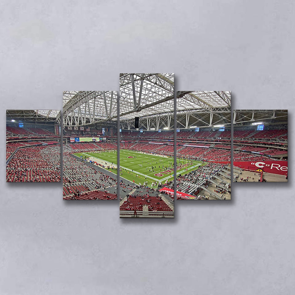 Arizona Cardinals Stadium Canvas Prints State Farm Stadium Wall  Art100,Multi Panels,Sport Stadium Art Prints, Fan Gift