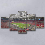 Arizona Cardinals Stadium Canvas Prints State Farm Stadium Wall Art100,Multi Panels,Sport Stadium Art Prints, Fan Gift