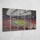 Arizona Cardinals Stadium Canvas Prints State Farm Stadium Wall Art100,Multi Panels B,Sport Stadium Art Prints, Fan Gift