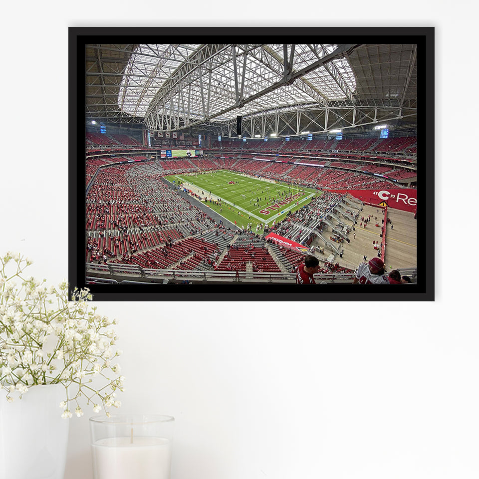 Arizona Cardinals Stadium Framed Canvas Prints State Farm Stadium Wall Art100,Sport Stadium Art Prints, Fan Gift
