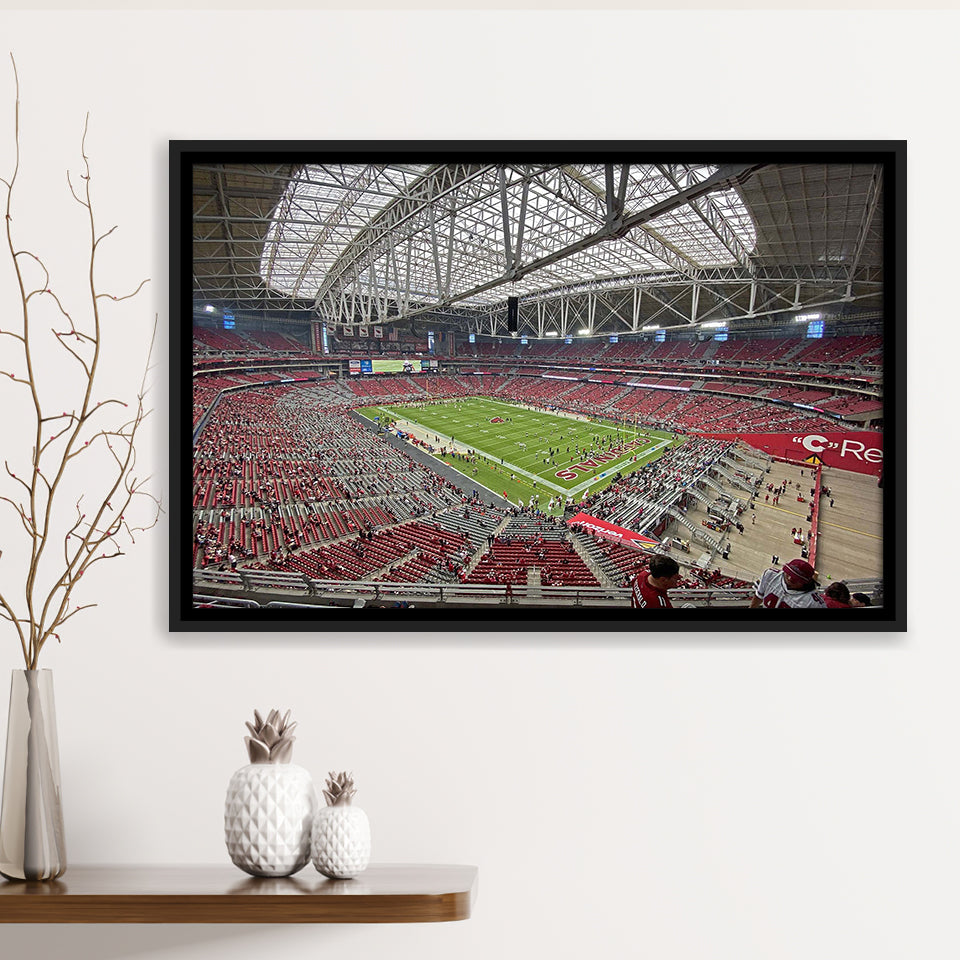 Arizona Cardinals Stadium Framed Canvas Prints State Farm Stadium Wall Art100,Sport Stadium Art Prints, Fan Gift