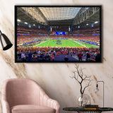 Arizona Cardinals Stadium Framed Canvas Prints State Farm Stadium Wall Art,Sport Stadium Art Prints, Fan Gift