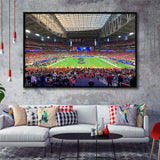 Arizona Cardinals Stadium Framed Canvas Prints State Farm Stadium Wall Art,Sport Stadium Art Prints, Fan Gift