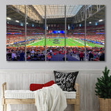 Arizona Cardinals Stadium Canvas Prints State Farm Stadium Wall Art,Multi Panels B,Sport Stadium Art Prints, Fan Gift