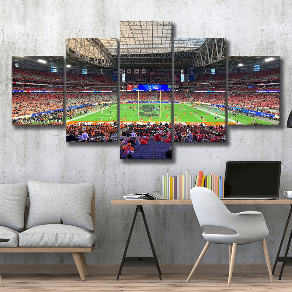 Arizona Cardinals Stadium Canvas Prints State Farm Stadium Wall Art,Multi Panels,Sport Stadium Art Prints, Fan Gift