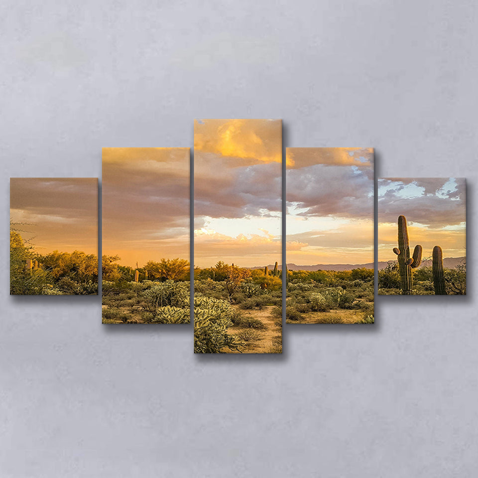 Arizona Desert, Sonoran Desert Multi Panels,Canvas Prints Wall Art Home Decor