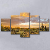 Arizona Desert, Sonoran Desert Multi Panels,Canvas Prints Wall Art Home Decor