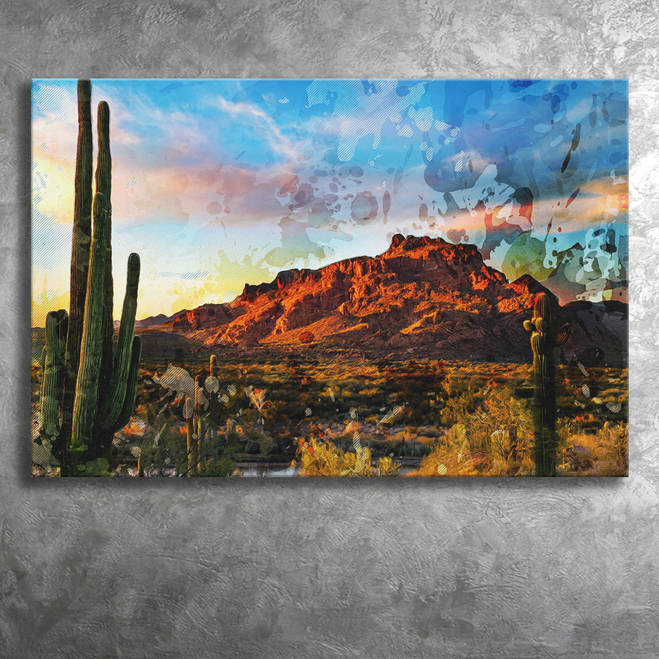 Arizona Desert Canvas Prints Wall Art Decor - Painting Canvas, Art Print, Home Decor, Ready to Hang