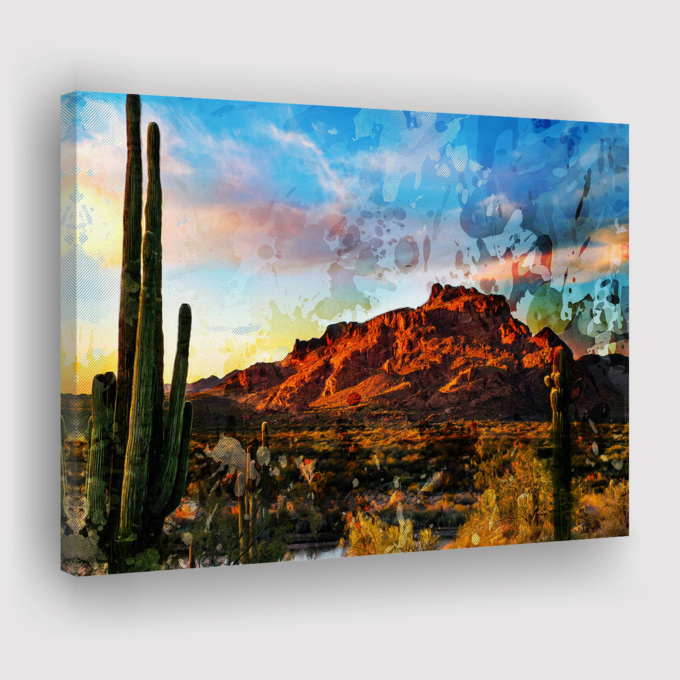Arizona Desert Canvas Prints Wall Art Decor - Painting Canvas, Art Print, Home Decor, Ready to Hang
