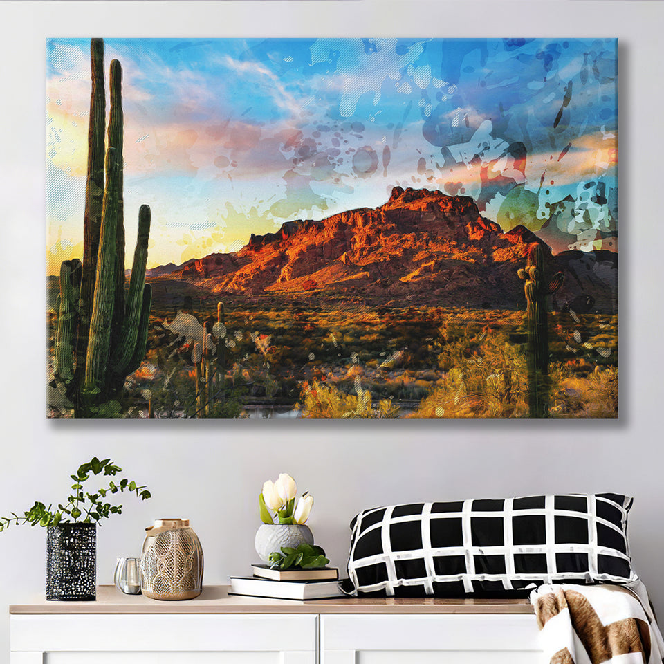 Arizona Desert Canvas Prints Wall Art Decor - Painting Canvas, Art Print, Home Decor, Ready to Hang
