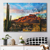 Arizona Desert Canvas Prints Wall Art Decor - Painting Canvas, Art Print, Home Decor, Ready to Hang