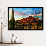 Arizona Desert Framed Canvas Prints Wall Art Decor - Painting Canvas, Framed Picture, Home Decor