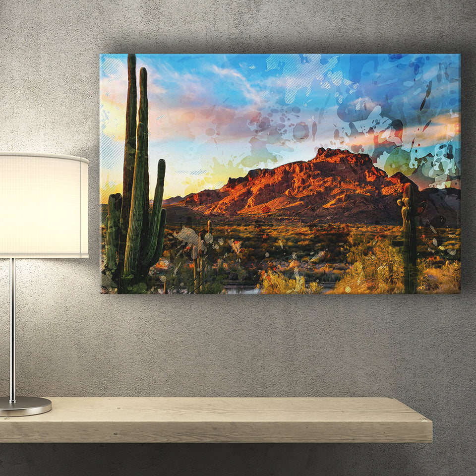 Arizona Desert Canvas Prints Wall Art Decor - Painting Canvas, Art Print, Home Decor, Ready to Hang