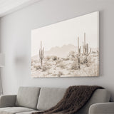 Arizona Desert Sepia Canvas Prints Wall Art - Painting Canvas,Wall Decor,Art Print,Home Decor