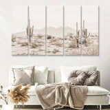 Arizona Desert Sepia 5 Piece B Multi Panels Canvas Prints Wall Art - Painting Canvas,Wall Decor