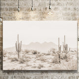Arizona Desert Sepia Canvas Prints Wall Art - Painting Canvas,Wall Decor,Art Print,Home Decor