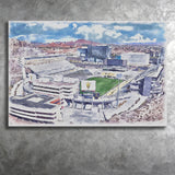Arizona State Sun Devils Sun Devil Stadium Watercolor, Sport Art Prints Fan Gift, Canvas Prints Wall Art Decor