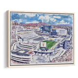 Arizona State Sun Devils Sun Devil Stadium Watercolor, Sport Art Prints Fan Gift, Framed Canvas Prints Wall Art Decor