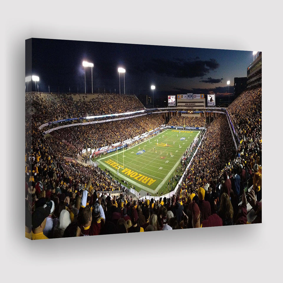 Arizona State Sun Devils Stadium Canvas Prints Sun Devils Stadium,Sport Stadium Art Prints, Fan Gift, Wall Decor