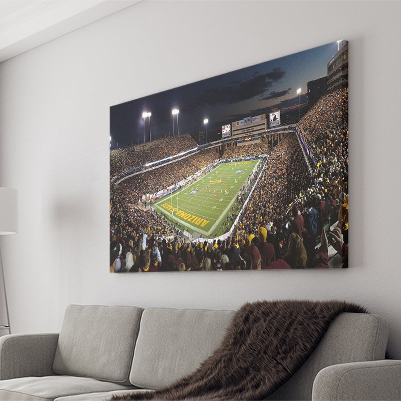 Arizona State Sun Devils Stadium Canvas Prints Sun Devils Stadium,Sport Stadium Art Prints, Fan Gift, Wall Decor