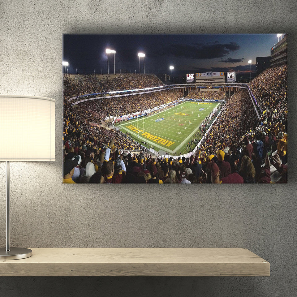 Arizona State Sun Devils Stadium Canvas Prints Sun Devils Stadium,Sport Stadium Art Prints, Fan Gift, Wall Decor