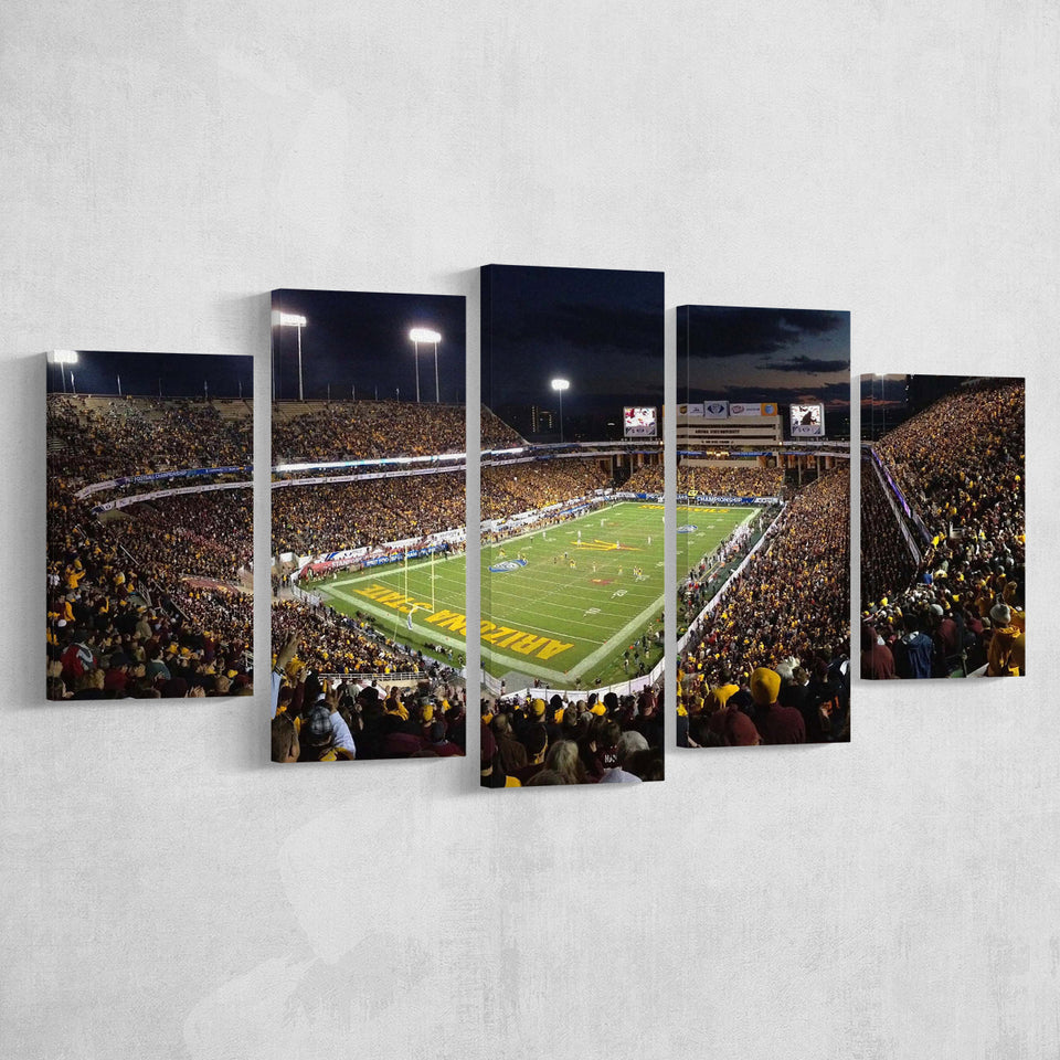 Arizona State Sun Devils Stadium Canvas Prints Sun Devils Stadium,Multi Panels,Sport Stadium Art Prints, Fan Gift
