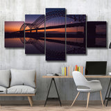 Arkansas Bridge, Memphis Office Decor Multi Panels,Canvas Prints Wall Art Home Decor