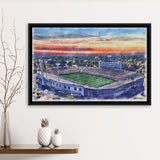 Arkansas Razorbacks War Memorial Stadium Watercolor, Sport Art Prints Fan Gift, Framed Canvas Prints Wall Art Decor