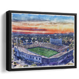 Arkansas Razorbacks War Memorial Stadium Watercolor, Sport Art Prints Fan Gift, Framed Canvas Prints Wall Art Decor