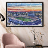 Arkansas Razorbacks War Memorial Stadium Watercolor, Sport Art Prints Fan Gift, Framed Canvas Prints Wall Art Decor